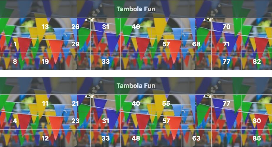 festival tambola tickets